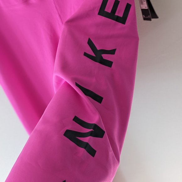 Women's Plus Size Nike Hot Pink Icon Clash Athletic Tights - Picture 4 of 11